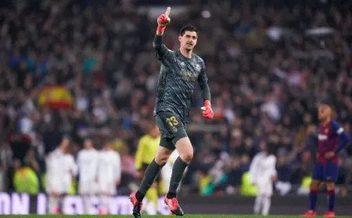 Courtois en la victoria ante Barcelona. (Foto: Getty)