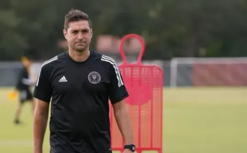 Alonso, en un entrenamiento con Inter Miami.