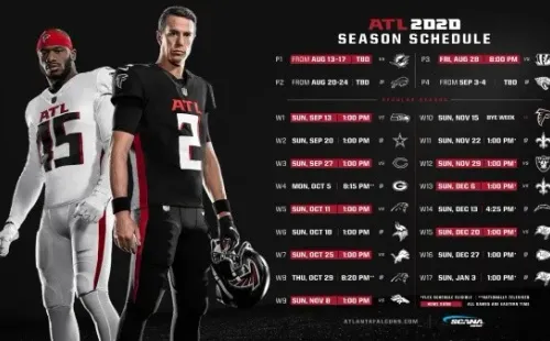 Calendario de los Falcons
