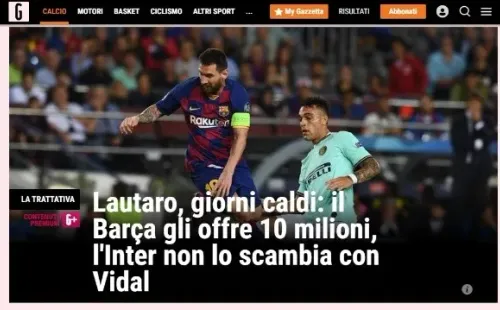 La información de 'La Gazzetta dello Sport'.