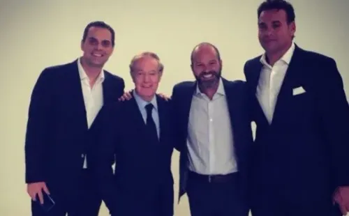 Martinoli, Fernández, Luis García y Faitelson, juntos.