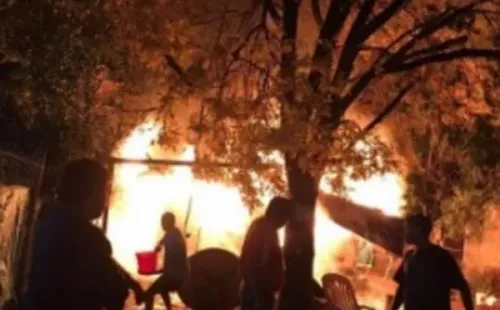 Así estaba la casa del joven jugador. Foto vía: Diario Olé.