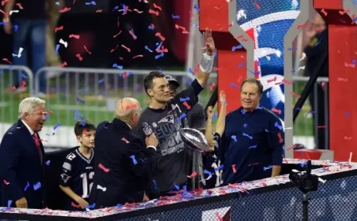 Brady en su victoria del Super Bowl LI