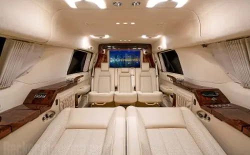 El interior del 2017 Cadillac Escalade ESV Edition de Tom Brady (Foto: Becker Automotive)