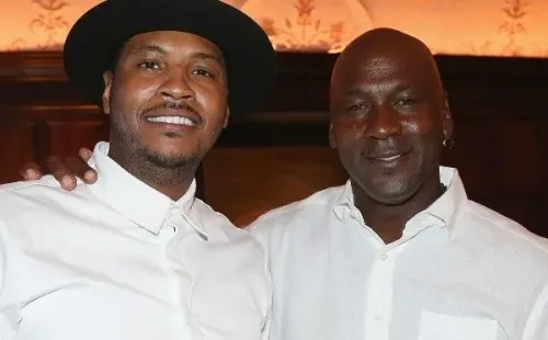 Carmelo Anthony y Michael Jordan