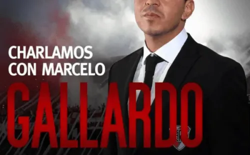 Así anunciaron la charla de Gallardo con las Inferiores.