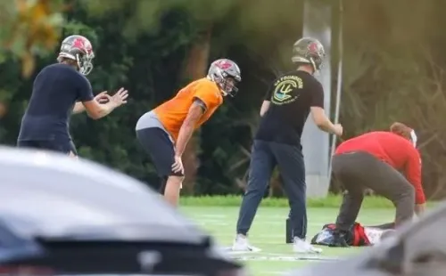 Entrenamiento de Brady en Tampa Bay.