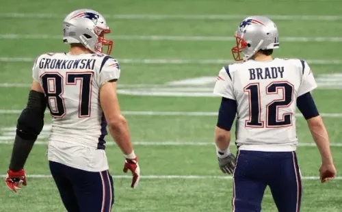 Rob Gronkowski y Tom Brady