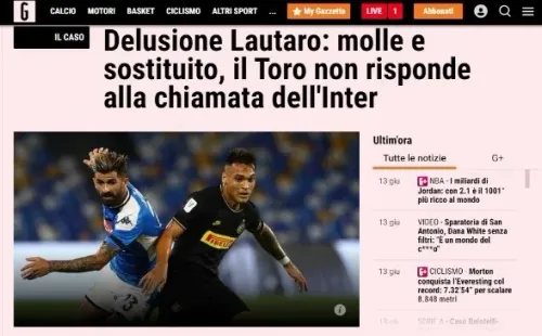 La publicación de 'La Gazzetta dello Sport'.