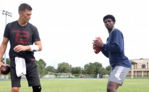 El especial entrenamiento de Tom Brady (Foto: @ShedeurSanders)