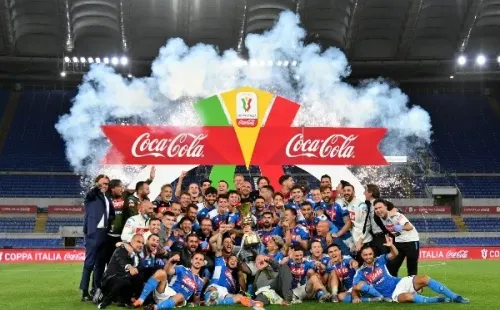 Nápoli celebrando el título (Getty Images)