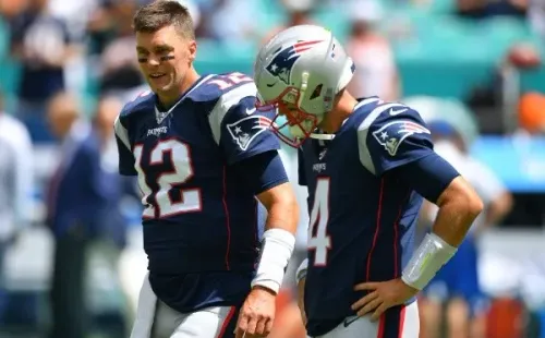 Tom Brady y Jarrett Stidham