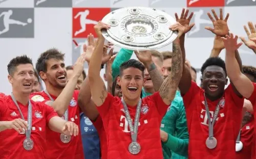 James Rodrígyez, bicampeón de la Bundesliga en la temporada 18/19.
