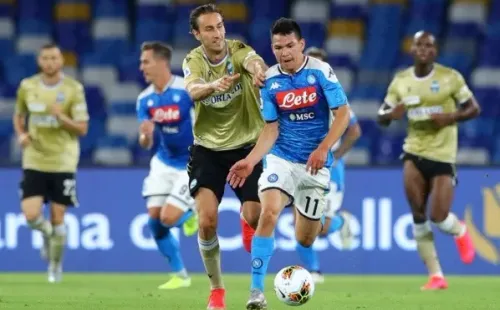 Corren pero no lo alcanzan: Lozano se destacó en la victoria ante el SPAL (Getty Images).