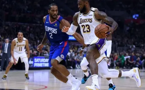 Kawhi Leonard y LeBron James