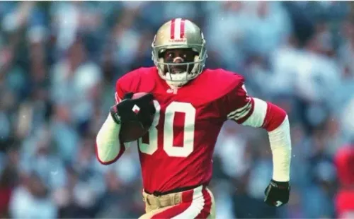 Rice es sin duda el mejor receptor en la historia de NFL (Getty)