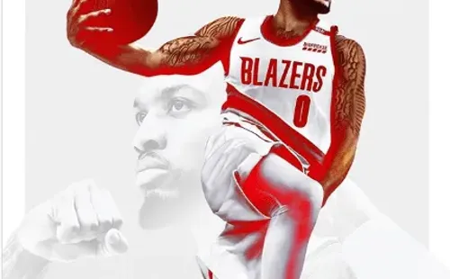 Ilustración de Lillard en la portada del NBA2K21 (@officialnbabuzz)