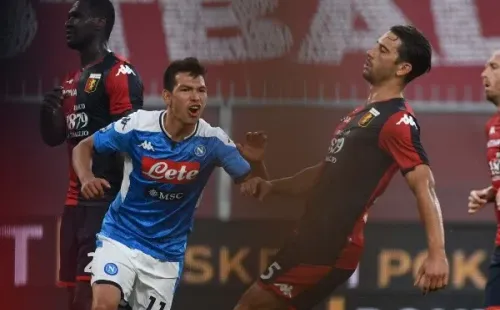 Lozano celebra su gol ante Genoa (Getty)
