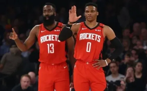 James Harden y Russell Westbrook (Getty Images)