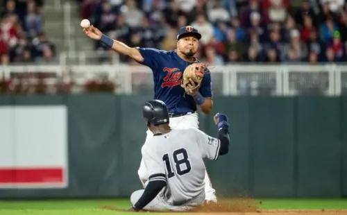 Partido entre los Twins y los Yankees en 2019