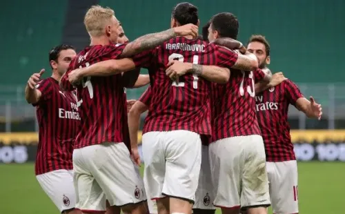 Zlatan festejando junto a su compañeros. (Getty)