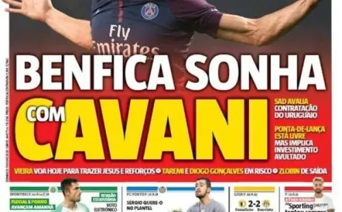 La portada del diario portugués 'Récord'.