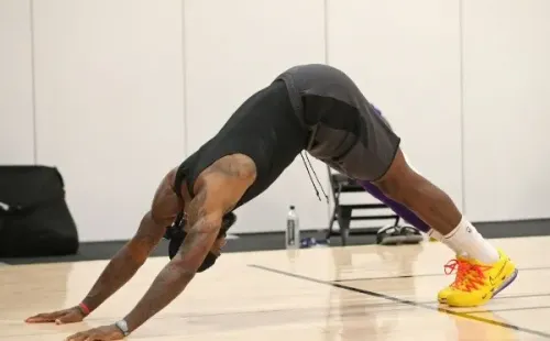 Entrenamiento de LeBron en Orlando