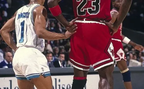 Michael Jordan y Muggsy Bogues