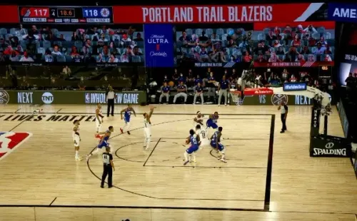 Damian Lillard falla dos tiros libres (Getty Images)