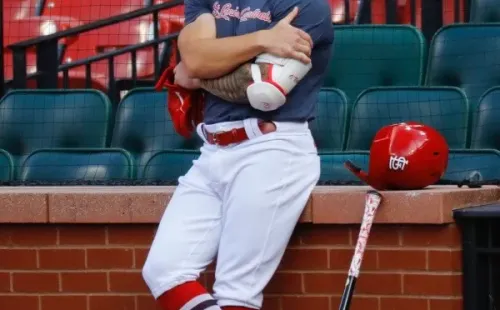 El jardinero Harrison Bader espera volver a jugar (@Cardinals)