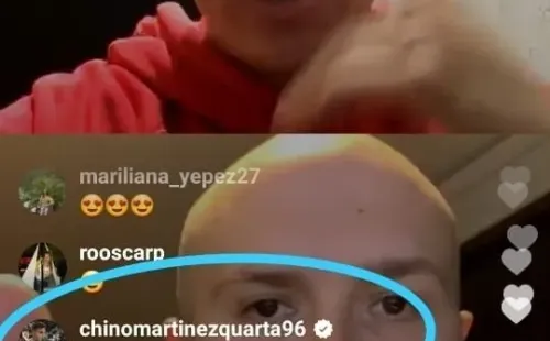 El mensaje de Martínez Quarta en el vivo de Quintero. (Foto: Instagram)