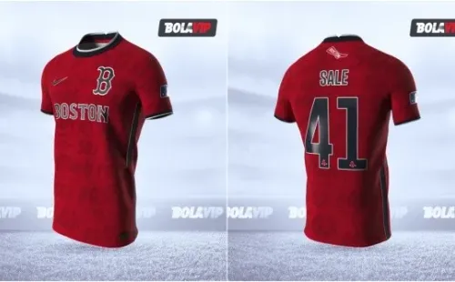 Jersey Boston Red Sox modo fútbol