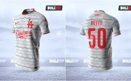 Jersey Los Angeles Dodgers modo fútbol