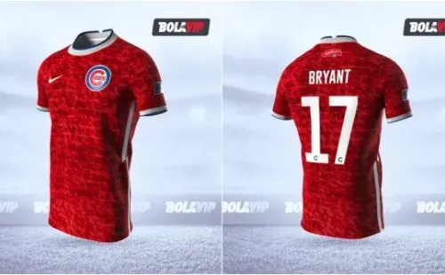Jersey Chicago Cubs modo fútbol