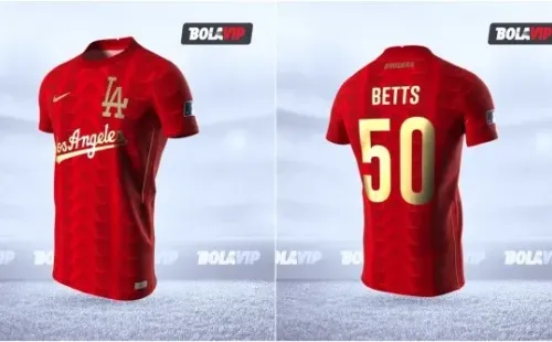 Jersey Los Angeles Dodgers modo fútbol