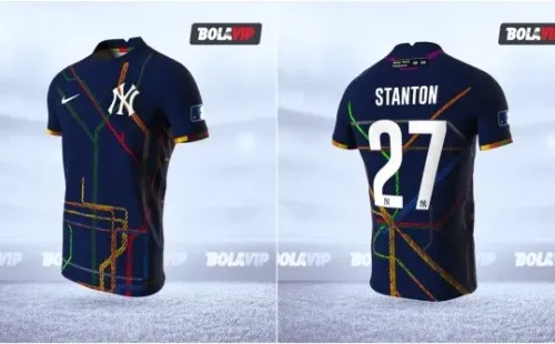 Jersey New York Yankees modo fútbol