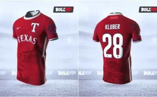 Jersey Texas Rangers modo fútbol