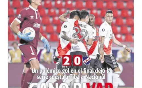 La tapa del diario 'Ovación'.