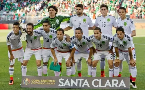 El equipo de México que fue humillado por Chile en 2016 (Getty Images)