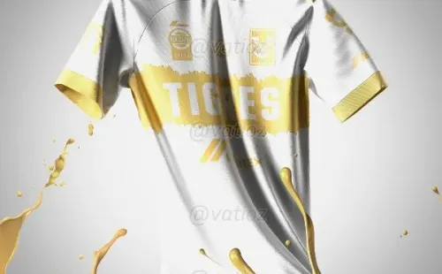 La playera que predicen para Tigres UANL en el 2021. Foto: @Vatioz