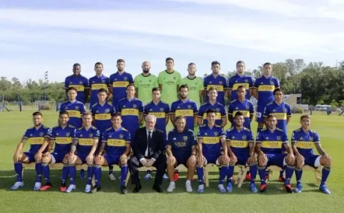 El plantel con el que Boca inició la temporada 2020/2021 (Foto: Boca Juniors)