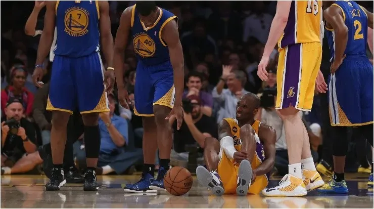 Kobe Bryant durante el momento de su lesión (Foto: Getty)