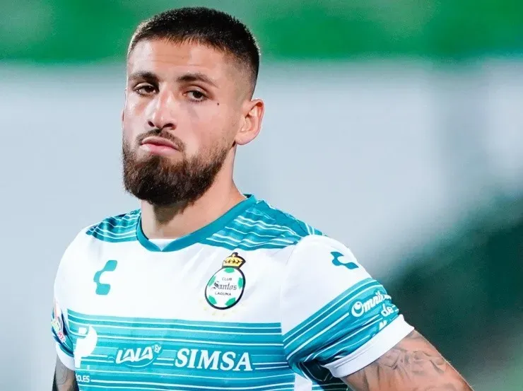 Ignacio Jeraldino, delantero de Santos Laguna. Foto: Imago 7