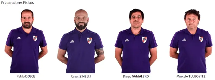 Dolce es uno de los tantosPreparadores Físicos que River tiene (Foto: Captura)