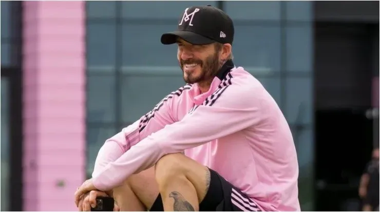 David Beckham disfrutado de un entrenamiento (Foto: @davidbeckham)