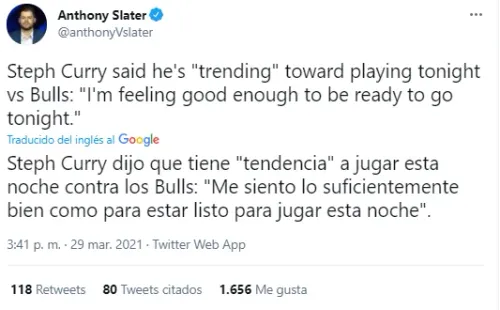 Curry volverá de la lesión