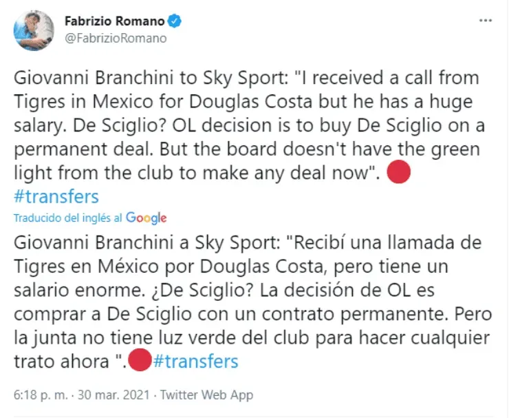 Douglas Costa y Tigres UANL