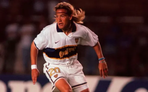 Luis Hernández jugó con Boca Juniors en 1997. (Getty Images)