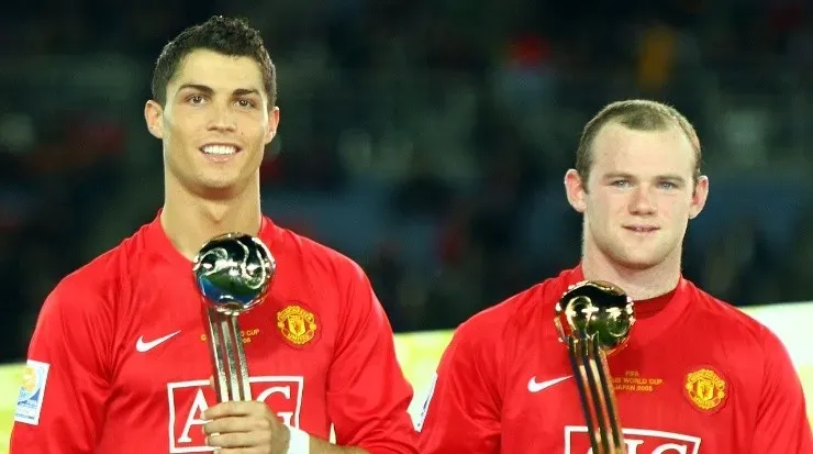 Rooney y CR7, campeones del mundo en 2008 (Getty Images)