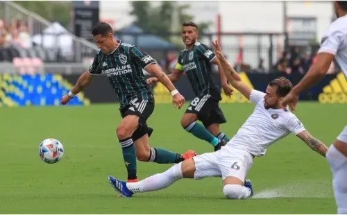 Chicharito Hernández ante Inter Miami (Foto: @LA Galaxy)